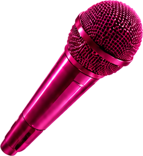 Pink microphone